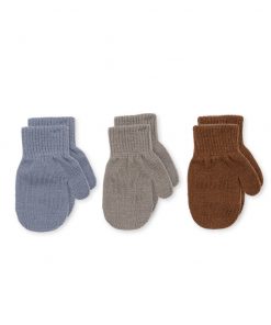 Konges Sløjd - Fäustlinge "Filla Silver Mix" 3er Pack