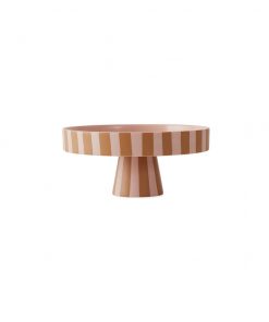OYOY - Toppu Tray, Etagere Ø 20 x H 9, gestreift caramel