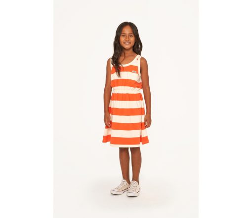 TinyCottons - Kleid "STRIPES", light cream/summer red, Biobaumwolle – Bild 2