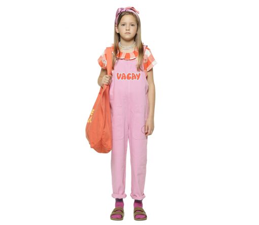 PiuPiuChick - Jeans Latzhose "Vacay", Lavendel (8J.) – Bild 3