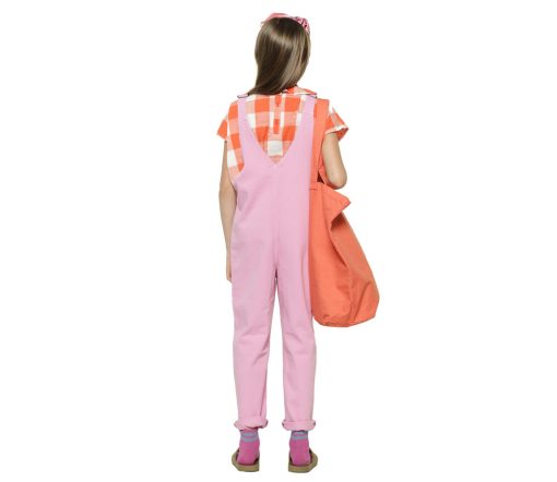 PiuPiuChick - Jeans Latzhose "Vacay", Lavendel (8J.) – Bild 4