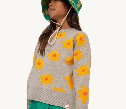 TinyCottons - Pullover "STARFRUIT", grey melange, Biobaumwolle