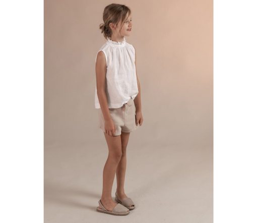 LongLiveTheQueen - Sweat Shorts, Creme , Biobaumwolle – Bild 3
