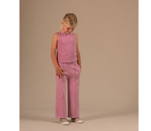 LongLiveTheQueen - Terry Sommer Top, Warm Pink, Biobaumwolle – Bild 3