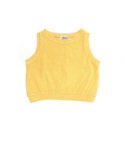 LongLiveTheQueen - Terry Top, Yellow, Biobaumwolle