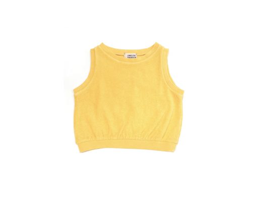 LongLiveTheQueen - Terry Top, Yellow, Biobaumwolle