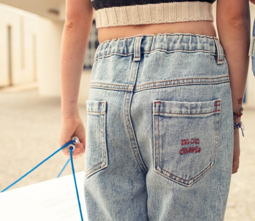 PiuPiuChick - Mom Jeans, light blue denim (3J.) – Bild 2