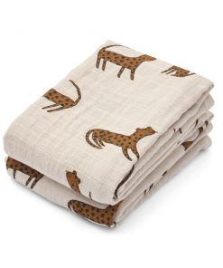 Liewood - Musselintücher "LEOPARD" BioBaumwolle, 2ER-PACK