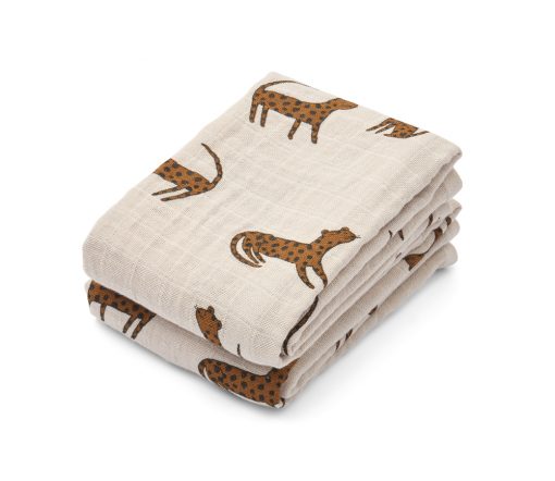 Liewood - Musselintücher "LEOPARD" BioBaumwolle, 2ER-PACK