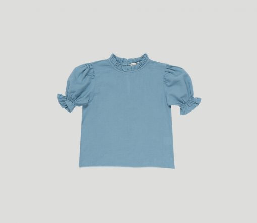 The New Society - Bluse "NATALIA", Nebbia, Biobaumwolle