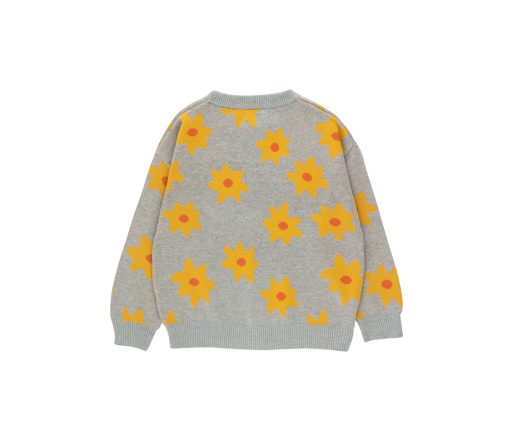 TinyCottons - Pullover "STARFRUIT", grey melange, Biobaumwolle – Bild 3