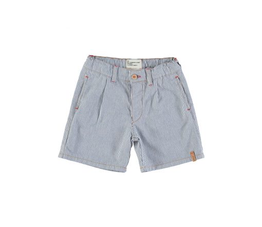 PiuPiuChick - Jeans Shorts gestreift, Blue/white