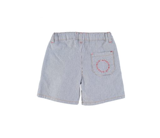 PiuPiuChick - Jeans Shorts gestreift, Blue/white – Bild 2
