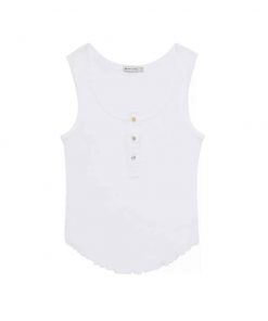 The New Society - Tank Top "ROSANNA", white, Biobaumwolle
