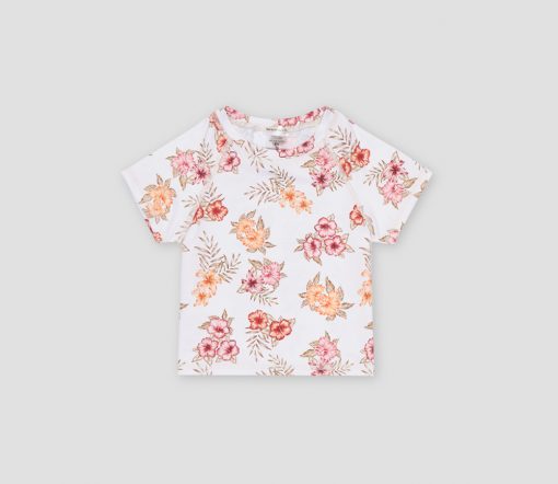 The New Society - Badeshirt "PALERMO", Blumenprint, Recycelt Polyester