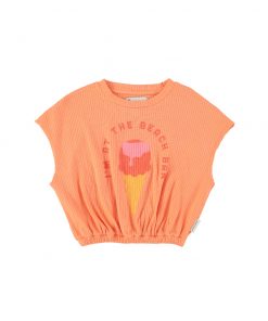 PiuPiuChick - T-Shirt, coral, Biobaumwolle