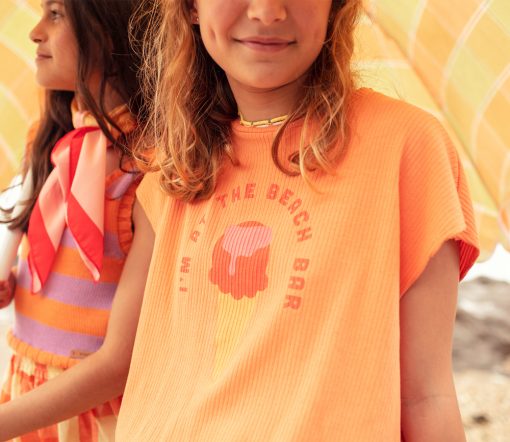 PiuPiuChick - T-Shirt, coral, Biobaumwolle – Bild 3