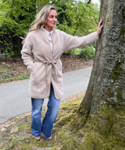 Alwero - Jacke ARANGA WOOL, Beige, Biowolle