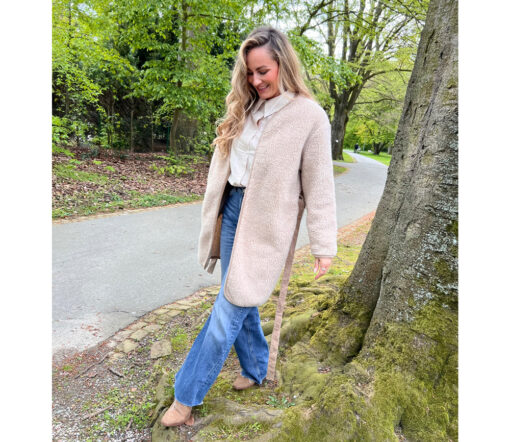 Alwero - Jacke ARANGA WOOL, Beige, Biowolle – Bild 3