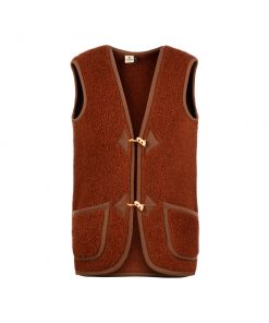 Alwero - Bodywarmer "Alpen" Adult, Biowolle, COGNAC