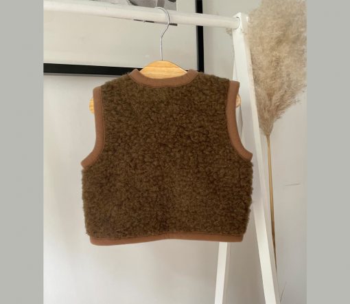 Alwero - Bodywarmer CARPATHIAN, Biowolle, BARK – Bild 3