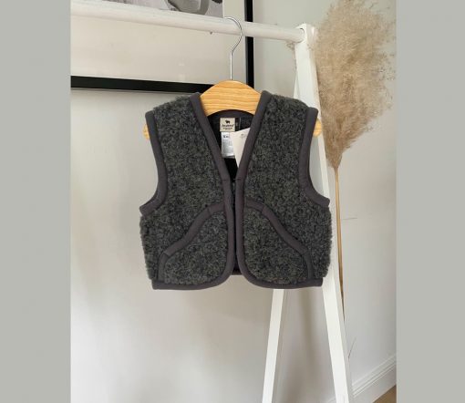 Alwero - Bodywarmer CARPATHIAN, Biowolle, GRAPHITE – Bild 3