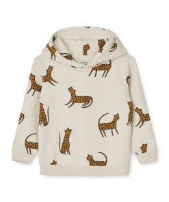 Liewood -  Kapuzenpullover "Hildur Leopard", Biobaumwolle GOTS