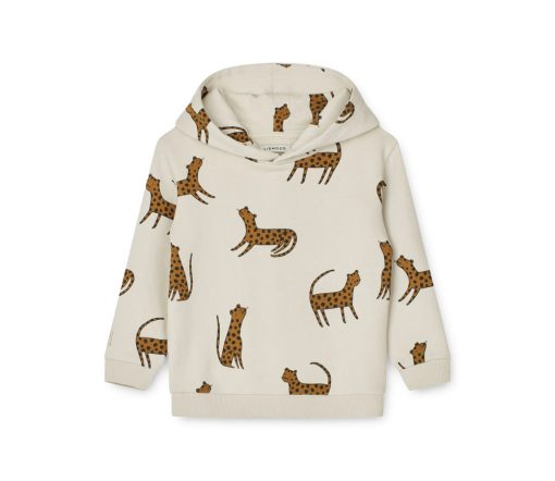 Liewood -  Kapuzenpullover "Hildur Leopard", Biobaumwolle GOTS
