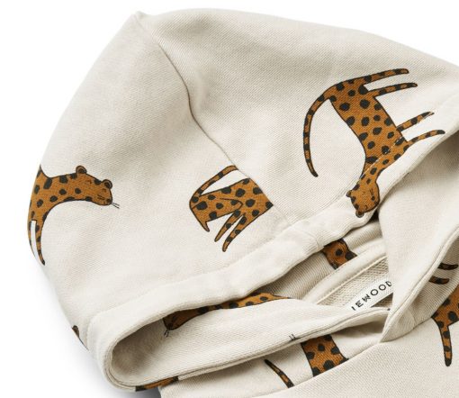 Liewood -  Kapuzenpullover "Hildur Leopard", Biobaumwolle GOTS – Bild 4