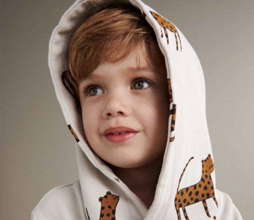 Liewood -  Kapuzenpullover "Hildur Leopard", Biobaumwolle GOTS – Bild 3