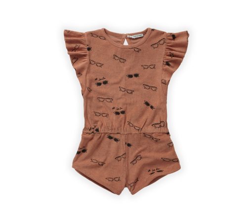 SPROET & SPROUT - Terry Jumpsuit, Sonnenbrillen, Café, Bio Baumwolle