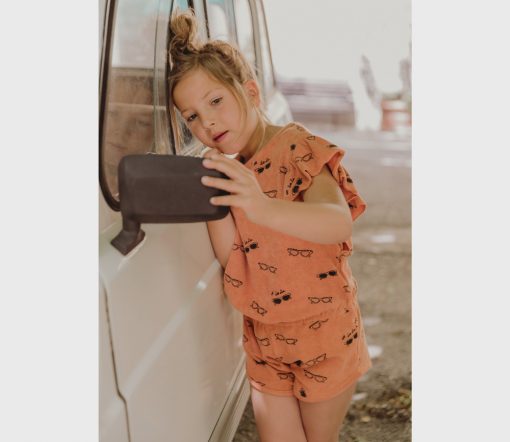 SPROET & SPROUT - Terry Jumpsuit, Sonnenbrillen, Café, Bio Baumwolle – Bild 2