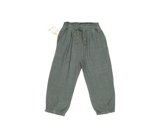 Búho Barcelona - Hose "FLUID", Khaki, Leinen