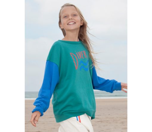 BONMOT ORGANIC - Sweatshirt "DIVER", Verdigris, Biobaumwolle – Bild 3
