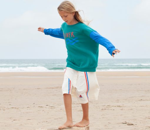 BONMOT ORGANIC - Sweatshirt "DIVER", Verdigris, Biobaumwolle – Bild 4