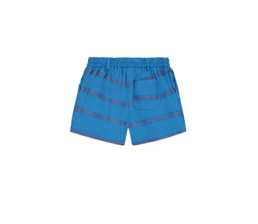 BONMOT ORGANIC - Shorts "ALLOVER STRIPES", Fresh Blue, Biobaumwolle – Bild 4
