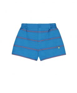 BONMOT ORGANIC - Shorts "ALLOVER STRIPES", Fresh Blue, Biobaumwolle