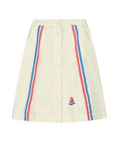 BONMOT ORGANIC - Rock Lang "STRIPES", Ivory, Biobaumwolle