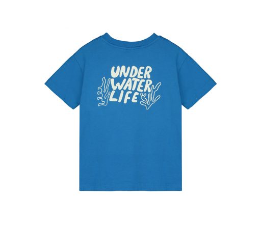 BONMOT ORGANIC - T-Shirt "UNDER WATER LIFE", Fresh Blue, Biobaumwolle – Bild 3