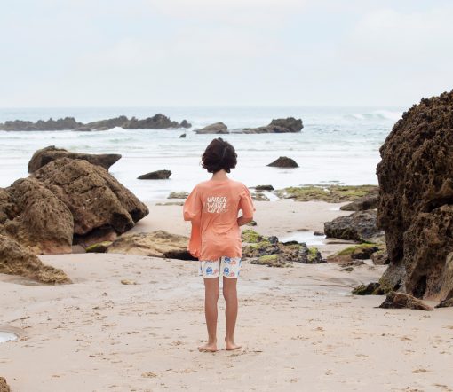 BONMOT ORGANIC - T-Shirt "UNDER WATER LIFE", Terracotta, Biobaumwolle (4-5J.) – Bild 3