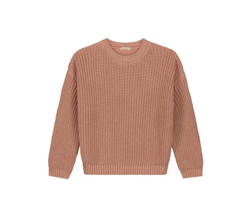 YUKI - Chunky Knit Women, BLUSH, Bio Baumwolle