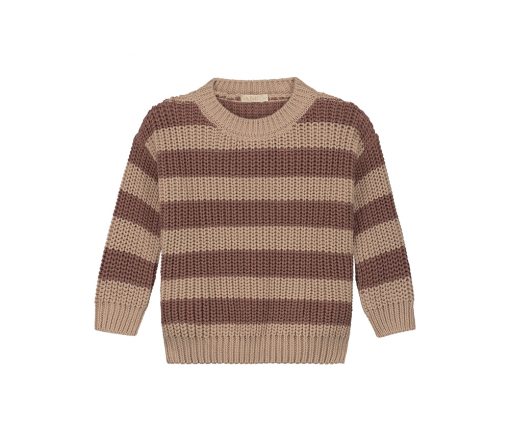 YUKI - Chunky Knit, STRIPES DUST, Bio Baumwolle – Bild 2