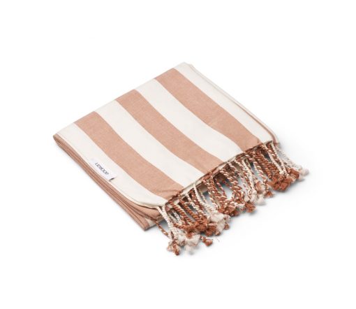 Liewood - Strandtuch "MONA", gestreift TUSCANY ROSE, BioBaumwolle