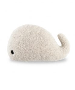 Alwero - Kuschelkissen Wal, beige, Biowolle