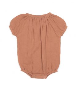 Huttelihut -  Romper "Comfy", Marsala, Musselin