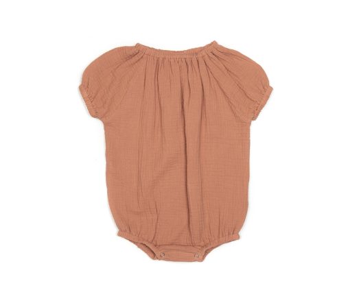 Huttelihut -  Romper "Comfy", Marsala, Musselin