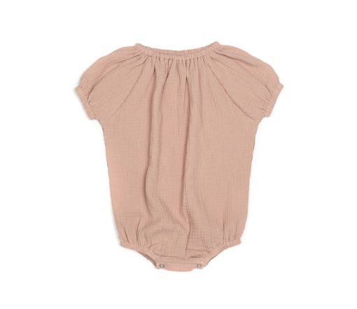 Huttelihut -  Romper "Comfy", Rose, Musselin