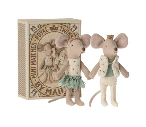 Maileg -  Königliche Zwillingsmäuse, Kleine Schwester und Bruder in Box