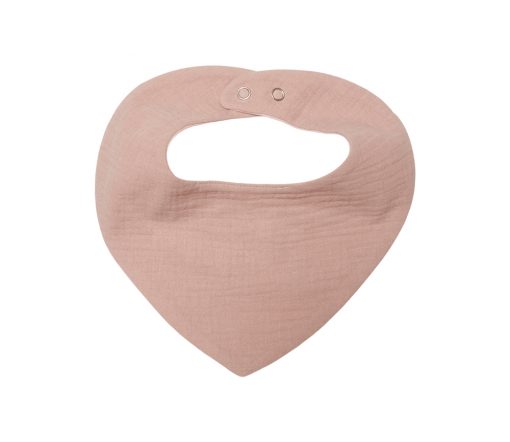 Huttelihut -  Lätzchen "Lulu", Rose, Musselin