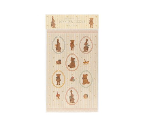 Maileg -  Stickerbogen, Hasen und Teddys